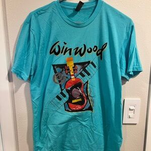 Steve Winwood - 80’s Turquoise Graphic Tee